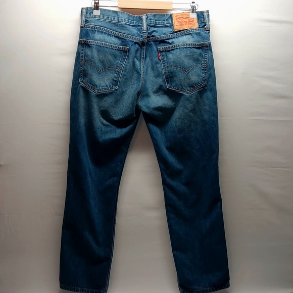 Levis 511 Jeans Mens Size 36x30 Blue Straight Leg Distressed Denim Pants GUC - Picture 4 of 11